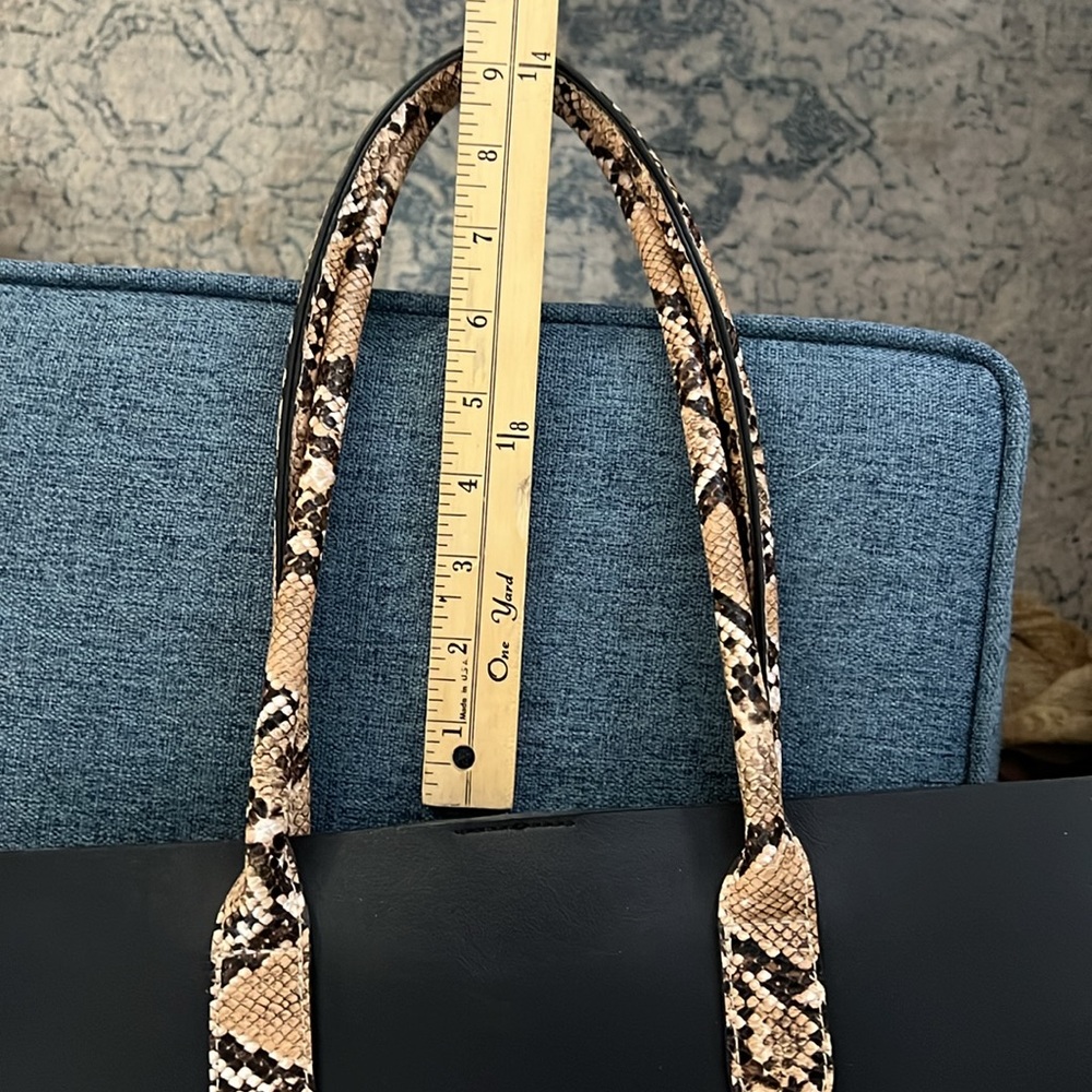 Black Vegan Leather Python Straps - image 3